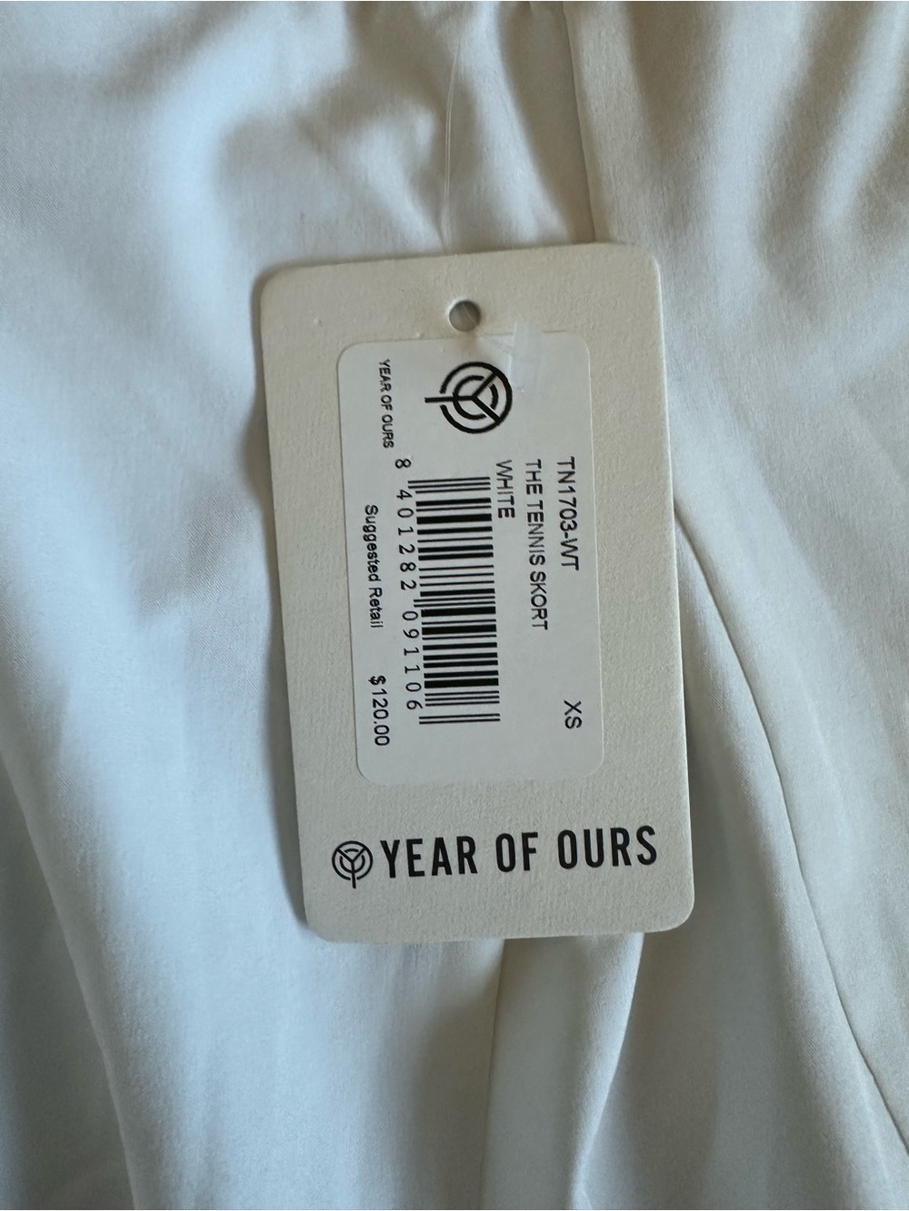 Year of Ours White Tennis Skort with Tag skater flare style XS skater - Picture 7 of 16